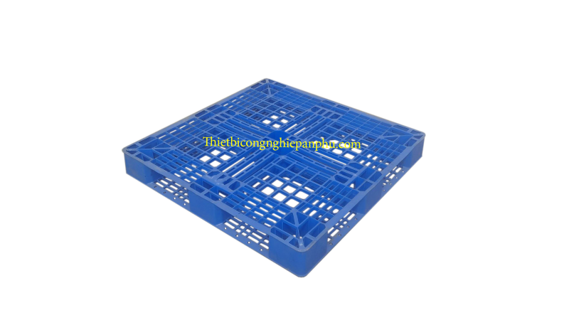 Pallet nhựa cũ KT 1000x1000x120 (xanh dương)