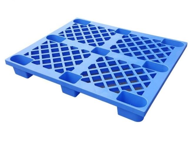 Pallet nhựa, pallet nhựa cốc KT 1200x1000x145 mm (xanh)